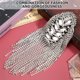 thumbnail image 2 of EeaseMX FENICAL 1 par de charreteras con borlas de diamantes de imitación para hombreras, insignias para el hombro, charreteras con flecos para traje de mujer y hombre, 2 of 8