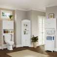 thumbnail image 5 of RiverRidge Home Ellsworth Collection - Tall Corner Storage Cabinet, White, 5 of 14