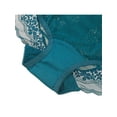 thumbnail image 3 of Unique Bargains Women's Plus Size Lace Trim High Rise Solid Brief Stretchy Underwear Blue 1X, 3 of 6