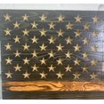 thumbnail image 5 of Rustic Handmade Pecan and Black Wooden American Flag Wall Art, Rustic American Flag, Indoor Outdoor Americana Patriotic Décor, 5 of 8