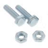 Bulldog Hardware 5/16 in. 18 x 2 in. Hex Head Bolt, Zinc Plated (2 Pack)