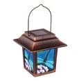 thumbnail image 1 of Evergreen Flag Beautiful Dragonfly Solar Decorative Panel Lantern - 6 x 6 x 10 Inches, 1 of 3