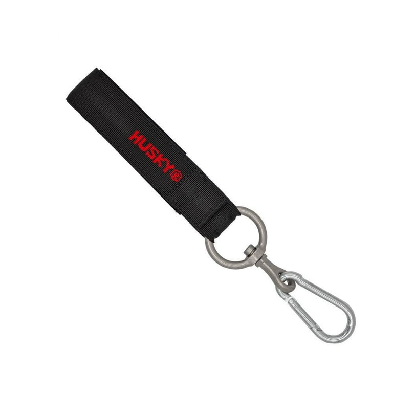 24 in. Heavy Duty Hanging Carabiner Strap Zinc- Plated Steel with Quick-Release Hooks and Loop Fastening in Black 24 in. Heavy Duty Hanging Carabiner Strap Zinc- Plated Steel with Quick-Release Hooks and Loop Fastening in Black