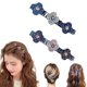 thumbnail image 1 of Pinzas para el cabello trenzadas con piedras de cristal brillantes XINYU (2 piezas), 1 of 7