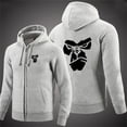 thumbnail image 2 of Sudadera con capucha de marca para hombre con cara de gorila, sudadera con capucha de jacquard, sudadera con capucha de forro polar para hombre, sudadera con capucha para hombre, 2 of 4