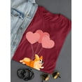 thumbnail image 3 of Corgi Flying W Balloons T-Shirt Women -Image by Shutterstock, Female Small, 3 of 4