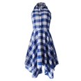 thumbnail image 2 of De Oscilación La Impresión Del Tartán Del Tamaño Para Mujer s Acampanada s S Colco Vestido de las mujeres, 2 of 8