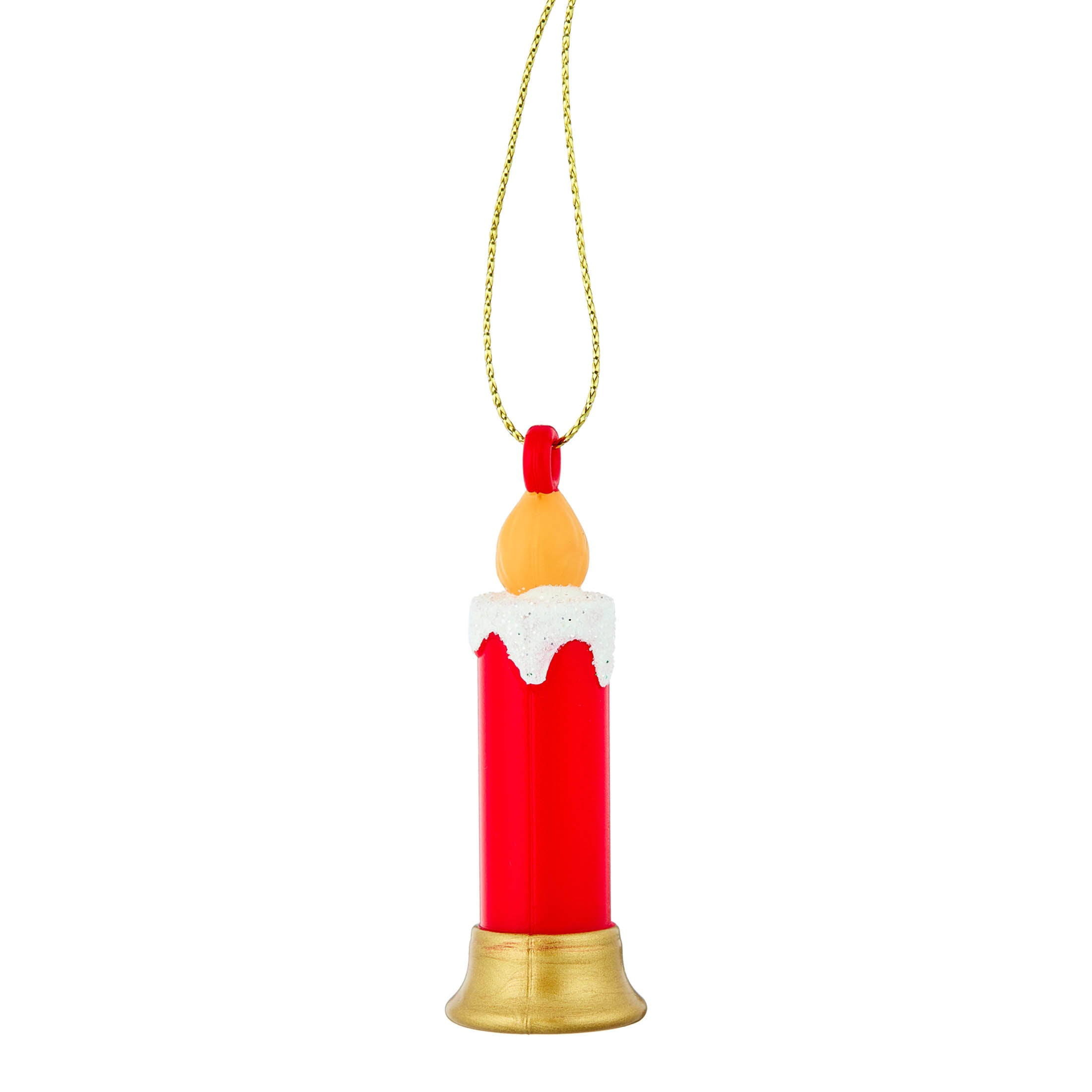 6-Count Red and Yellow Mini Candle Christmas Ornaments, 1", by Holiday Time