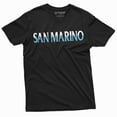 thumbnail image 3 of Men's San Marino T-shirt Europe San Marino Country Flag coat of arms tee shirt (Medium Military Green), 3 of 7