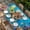 Orange Blue, variant on Funny Diving Panda Table Cloths for 3 Foot Rectangle Tables, Ocean Sea Coastal Coral Fish Marine Life Patio Waterproof Elastic Fitted Tablecloths, Washable Rectangular Table Cover for Camping