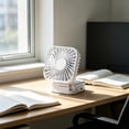 thumbnail image 4 of Handheld Fan Convenient Outdoor Hanging Rope Fan Mirror Fan USB Charging Fan Equipped With Charging Wires Easily Storage Portable Fan For Travel Office Home, 4 of 7
