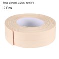 thumbnail image 2 of Cinta de sellado autoadhesiva flexible Uxcell para sellado de paredes, longitud de 10.5 pies, ancho de 22 mm, color beige, 2 piezas, 2 of 4