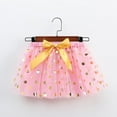 thumbnail image 3 of Efsteb Kids Girls Dance Tutu Skirt Elastic Waist Dots Print Dance Skirts Princess Dress (Pink,7 Years), 3 of 5