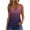 Purple, variant on Quinlirra Womens T-Shirt Loose Women's Casual Summer Printed V-Neck Sleeveless Tanks Top