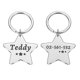 thumbnail image 1 of Collares De Perro Personalizados Etiquetas De Identificación De Mascotas Estrella De Acero Inoxidable Grabado Perro Gato-Plata-34x32.5mm BmatwkZeng Bmatwe Jersey, 1 of 5