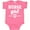 Hot Pink, variant on Inktastic Horse Girl Cowgirl Equestrian Girls Baby Bodysuit