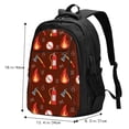 thumbnail image 5 of Balery Fire Extinguisher Print USB Charging Backpack for Men and Women - Water-Resistant, Anti-Theft Laptop Backpack with USB Port for Travel, Work, School, and College, 5 of 7