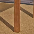 thumbnail image 6 of Remi Outdoor 3 Piece Acacia Wood Chat Set with Cushions, Brown Patina, Dark Teal, 6 of 9