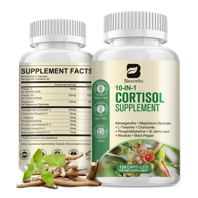 Suplementos de cortisol B que valen la pena CortiCare 10 en 1 120 veganos