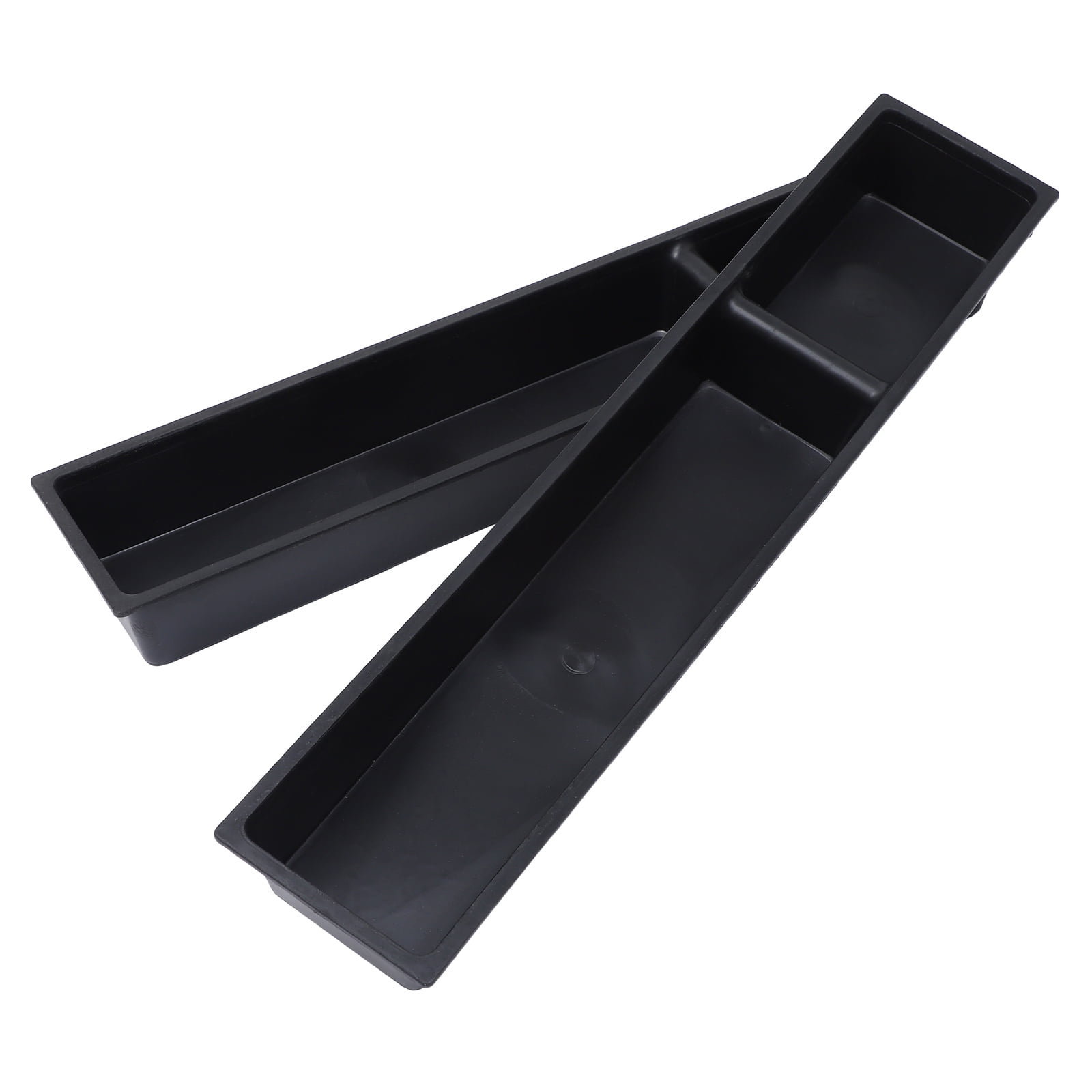 ROSENICE 2Pcs Poultry Feeder Plastic Rectangular Poultry Food Box for Farmers 10.9X6.1X2.1In