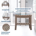 thumbnail image 3 of Banc de Douche Robuste Yiwa, Tabouret de Salle de Bain Imperméable en HDPE de 20,6 Pouces avec Rangement, Capacité de Charge de 400 lb, 3 of 7