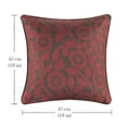 thumbnail image 4 of Throw Pillow Cushion Covers 18x18 Inch Brown Floral Decorative Jacquard Square Pillow Sham for Couch Bed Sofa, 4 of 7
