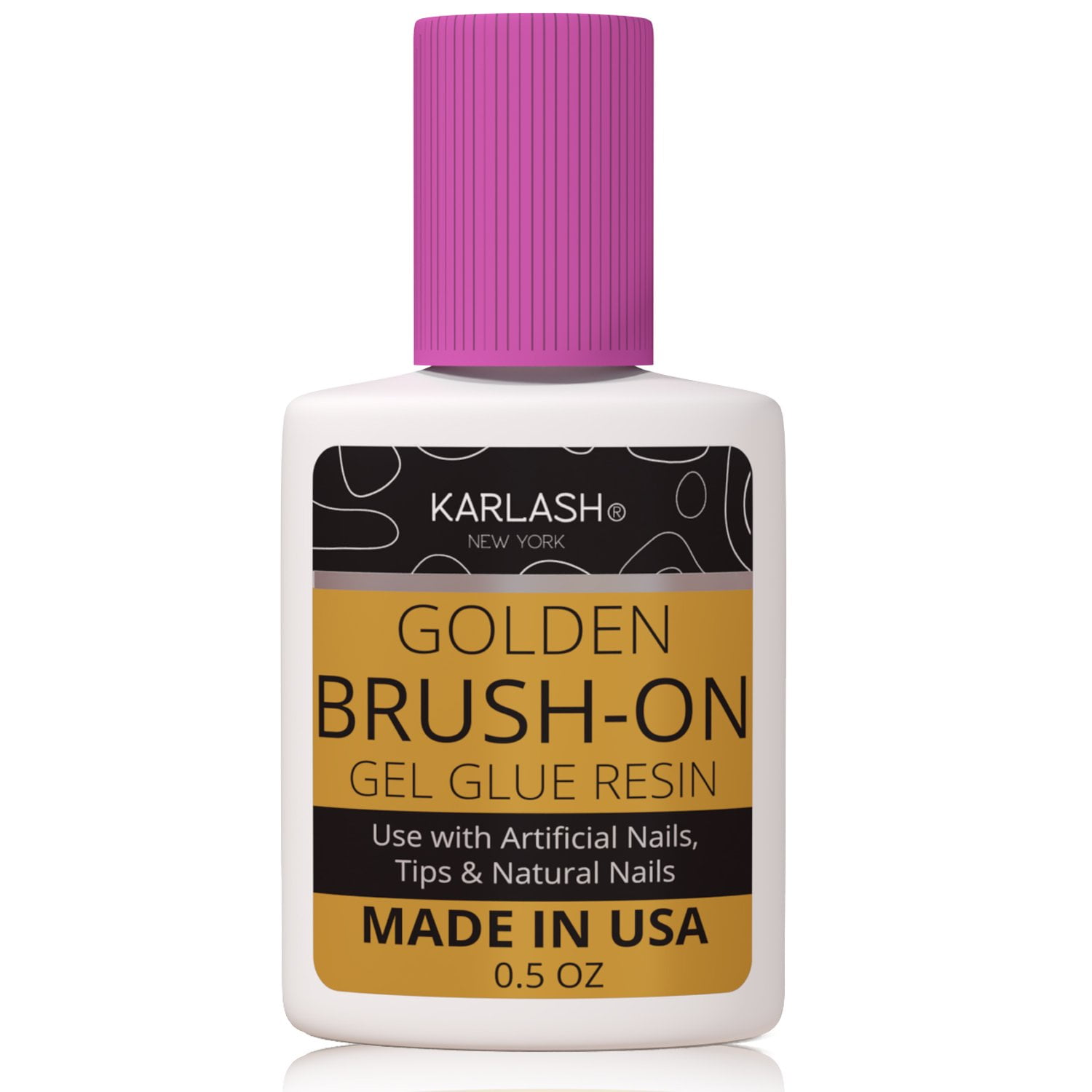 Karlash Acrylic Nail System Golden BRUSH ON gel glue resin 0.5 oz