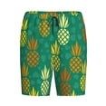 thumbnail image 4 of Naloa Pineapples1 Men's Short Pajama Pants, Lounge Comfort Shorts with Elasticized Waistband and Side Pockets - 4X-Large, 4 of 9