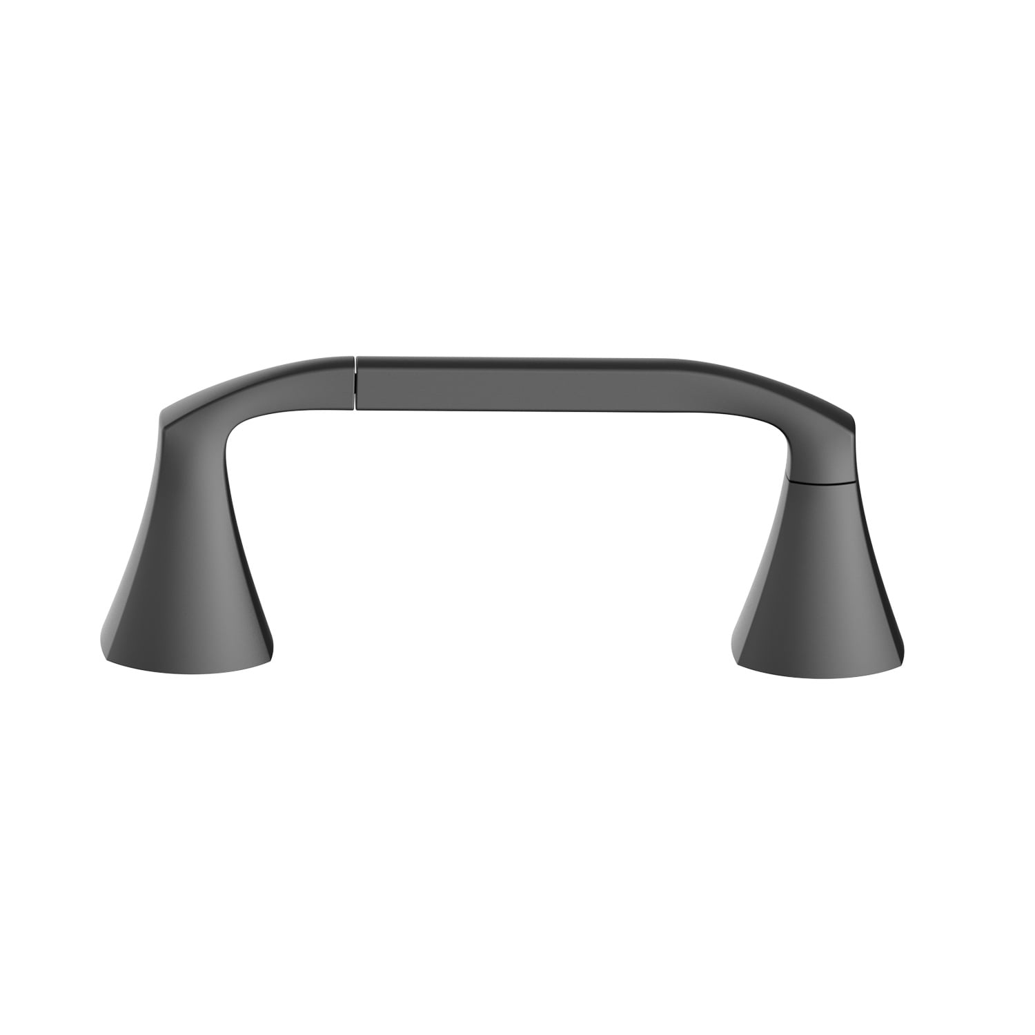 (2 pack) Better Homes & Gardens Simple Flare Style Wall Mount Toilet Paper Holder Matte Black Finish