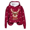 thumbnail image 3 of Futezty Women Christmas Sweatshirt Xmas Fleece Warm Vacation Tunic Sweater Shirt Graphic Pullover Top, 3 of 6