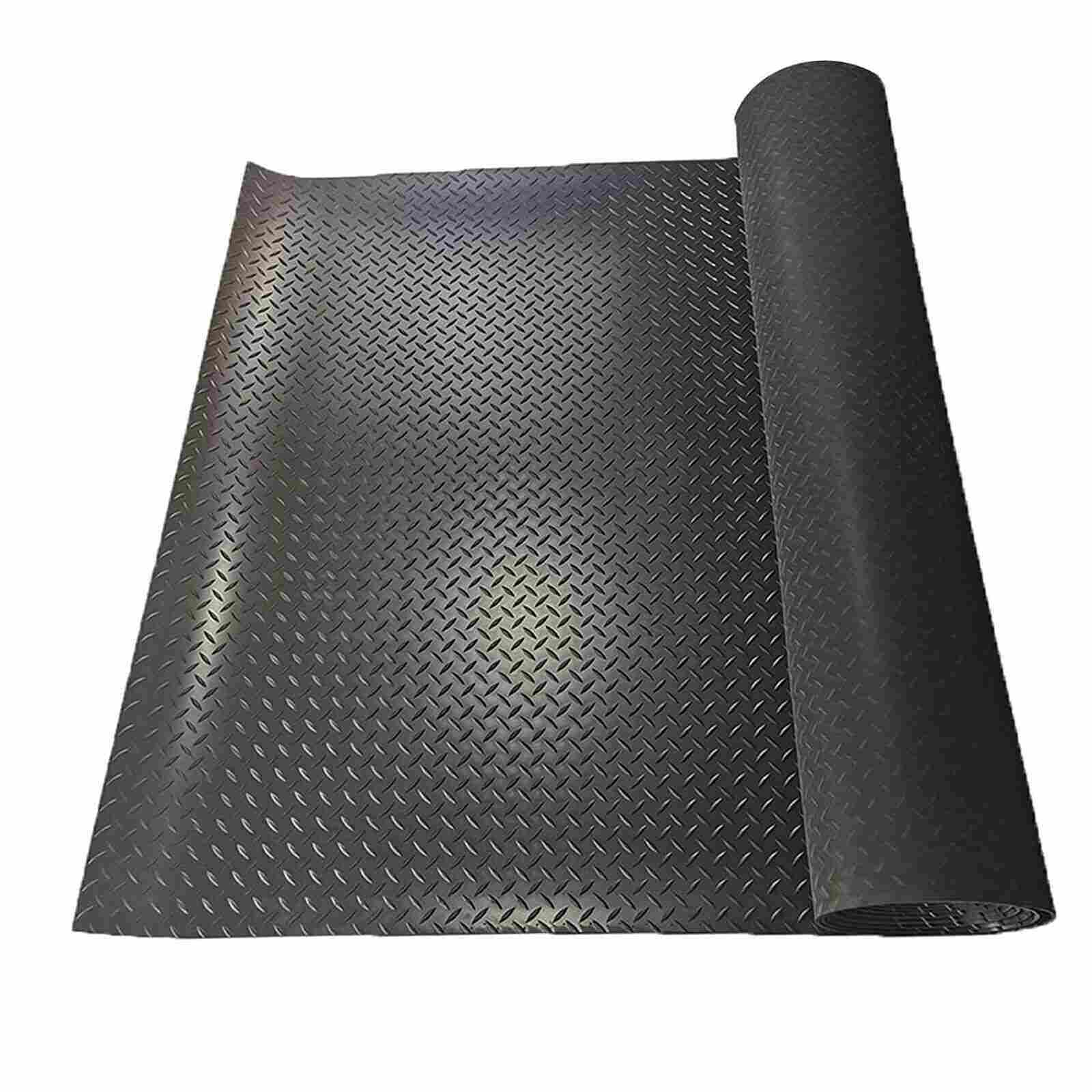 Ratation Garage Floor Mat Rolls Diamond Plate PVC Vinyl NonSlip Garage