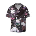 thumbnail image 6 of Saiise Sanrio A Mens Front Pocket Hawaiian Shirts Casual Floral Shirts Short Sleeve Button Down Beach Tropical Shirts, 6 of 6