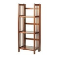 thumbnail image 5 of Casual Home 3 Shelf 14 Inch Folding Office Furniture Wood Bookcase, Mahogany, 5 of 12