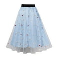 thumbnail image 4 of Xunlbb Up to 50% off Women's Long Skirts, Women's Fashion Summertime Fallow Waist In Printing A-line Skirt Gift for Girls, Size S-2XL, 4 of 5