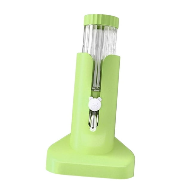 Botella de agua de hámster Pájaro de pájaros Beber conveniente Hamsters Dwarf Hamsters Dispositivo de bebida para beber para cobayas de Con Base Green