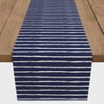 thumbnail image 3 of Creative Products Sketch Stripes Navy Blue 16x90 Poly Twill Table Runner, 3 of 3