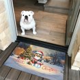 thumbnail image 2 of Merry Christmas Woofmas Xmas Noel Shetland Sheepdog Santa Snowman Doormat Sheltie Dog Lover Gifts Indoor Outdoor Welcome Mat - 13016, 2 of 5