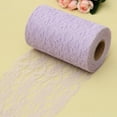 thumbnail image 4 of Billuyoard 22 m/rollo de tela de encaje para decoración de boda, Material de embalaje, rollo artesanal, tela de de tutú DIY Kits de decoración para fiestas morado claro Billuyoard JJ21330-12, 4 of 6