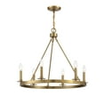 thumbnail image 5 of Trade Winds May 6-Light Chandelier in Natural Brass, 5 of 6