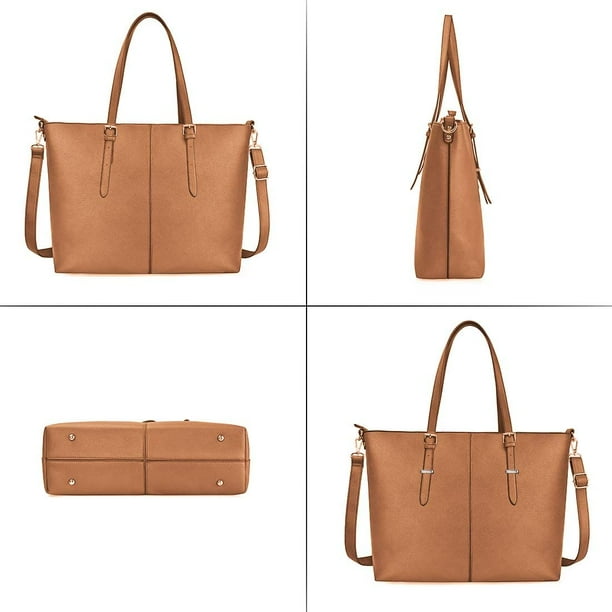 Newhey Women s 15.6 Inch Waterproof Leather Laptop Bag