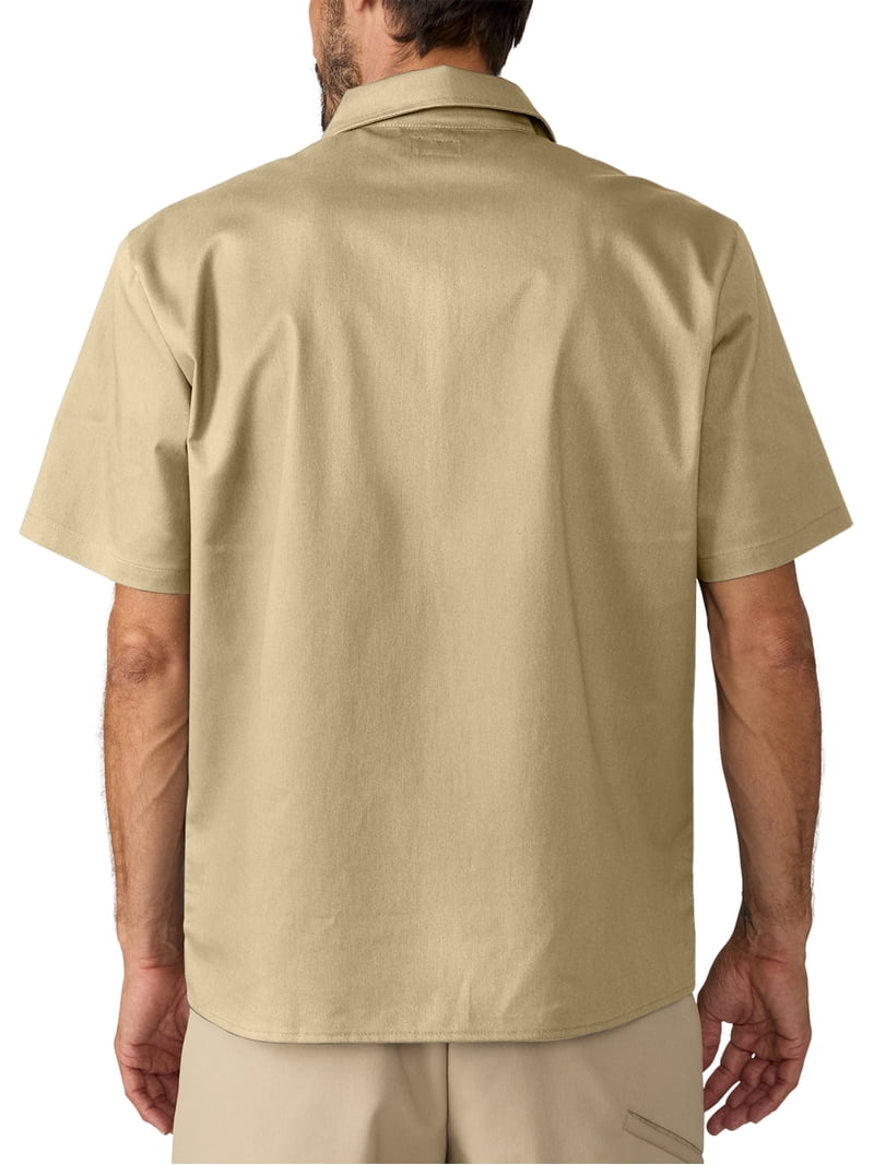 Men's Genuine Dickies 1/4 Zip Short Sleeve Workwear Shirt