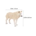 thumbnail image 2 of 2 Pcs Figurines de Loup Blanc Jouets Simulation Modèles de Loup Blanc Jouets pour Enfants, 2 of 9