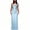 Blue, variant on Women's Shiny Satin formal Dress, Asymmetric One Shoulder Cowl Neck Ruched Side High Waist Solid Bodycon Midi Dress for Wedding Guest Prom Club Dinner Outfit Wine XL(XL)