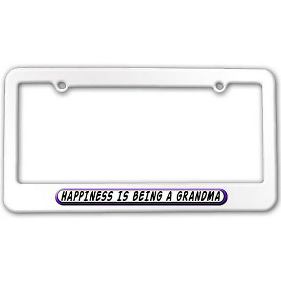 Happiness Is Being A Grandma License Plate Frame