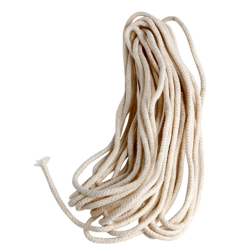 10M (33 ft) Braided Cotton Core Candle Making Wick For Oil Or Kerosene Lamps 4mm