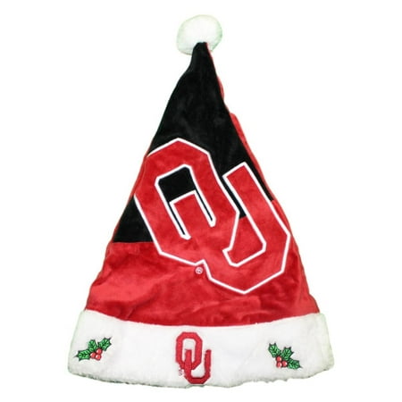 - Oklahoma Sooners 2018 NCAA Basic Logo Plush Christmas Santa Hat