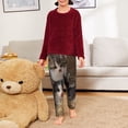 thumbnail image 6 of Xecao Cat Family Print Teenagers' Pajama Pants Long Sleep Pants Soft Elastic Waist Pajama Bottoms Elastic waist with 2 Pockets 5-16 Years-XS(5-6), 6 of 6