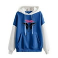thumbnail image 1 of EQWLJWE Cow Print Sweatshirt for Women Fall Warm Sweatshirt Cute Cow Print Drawstring Drop Shoulder Hoodie Loose and Pockets Halloween Sweaters Halloween Clearance Costumes, 1 of 4