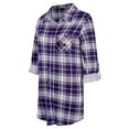 thumbnail image 2 of Women's Concepts Sport Purple Baltimore Ravens Ashford Plaid Knit Nightshirt, 2 of 3