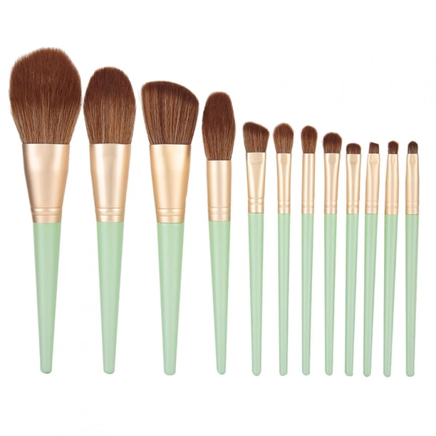 Juego de brochas de maquillaje de apariencia elegante, brochas para base, fácil de llevar para maquillaje, vestido, modelo de exhibiciónPersonalCare Fyydes Descripción de la referencia